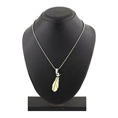 Leaf 18K Gold Silver Stainless Steel Pendant Chain Necklace