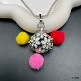 Aromatherapy Oil Perfume Diffuser Openable Cage Pendant Chain
