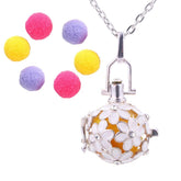 Aromatherapy Oil Perfume Diffuser Openable Cage Pendant Chain