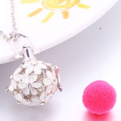 Aromatherapy Oil Perfume Diffuser Openable Cage Pendant Chain