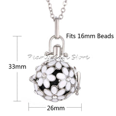 Aromatherapy Oil Perfume Diffuser Openable Cage Pendant Chain