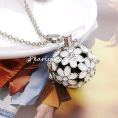 Aromatherapy Oil Perfume Diffuser Openable Cage Pendant Chain