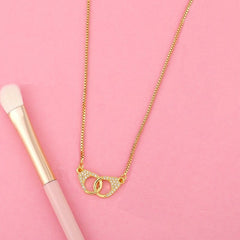 Cute Butterfly Charms Aaa Cubic Zirconia 18K Gold Necklace Pendant Chain For Women Girls