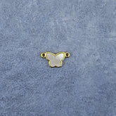 Butterfly Gold White Copper Charm For Women