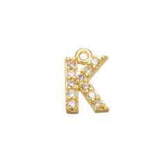 Small Initial Alphabets B Letter Ad American Diamond Gold Pendant For Women