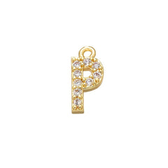Small Initial Alphabets B Letter Ad American Diamond Gold Pendant For Women