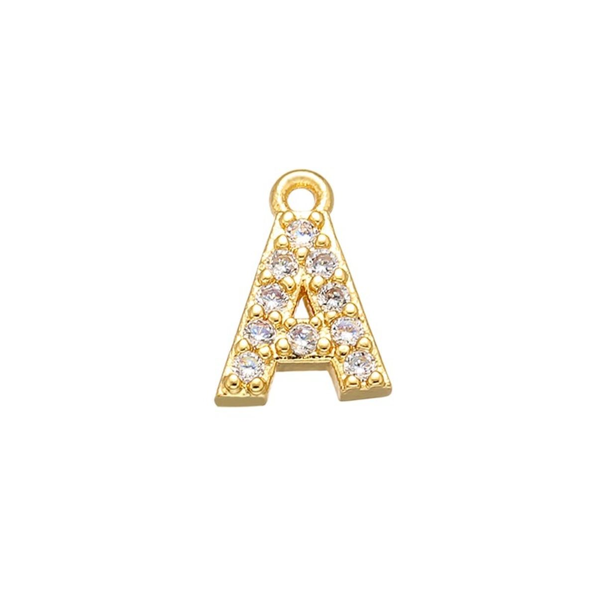 Small Initial Alphabets B Letter Ad American Diamond Gold Pendant For Women