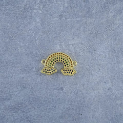 Rainbow Gold Zircon Copper Charm For Women