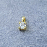 Solitaire Gold White Copper Charm For Women