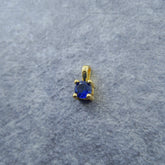 Solitaire Gold Blue Copper Charm For Women