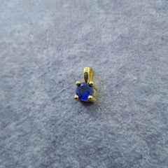 Solitaire Gold Blue Copper Charm For Women