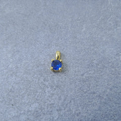 Solitaire Gold Blue Copper Charm For Women