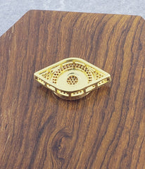 Abalone Evil Eye Gold Zircon Copper Charm For Women