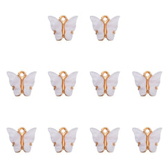 Butterfly White Gold Pendant Centre Pcs For Women