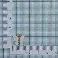 Butterfly White Gold Pendant Centre Pcs For Women