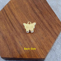 Butterfly White Gold Pendant Centre Pcs For Women