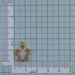 Flower Brass Green Gold Pendant Chain Necklace For Women