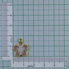 Flower Brass Pink Gold Pendant Centre Pcs For Women