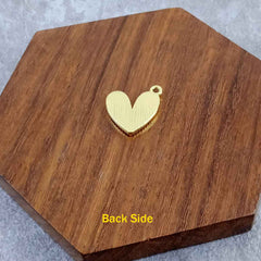 Heart Brass Light Pink Gold Pendant Chain Necklace For Women