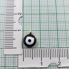 Tiny Black Turkish Evil Eye Pendant For Women