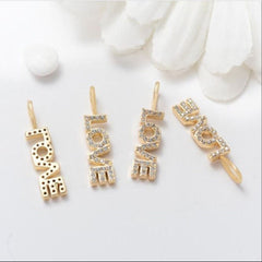 Love Gold American Diamond Pendant For Women