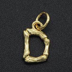 Initial Letter Alphabet Gold Pendant Charm For Women
