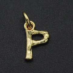 Initial Letter Alphabet Gold Pendant Charm For Women