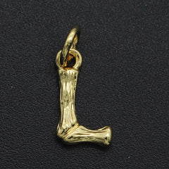 Initial Letter Alphabet Gold Pendant Charm For Women