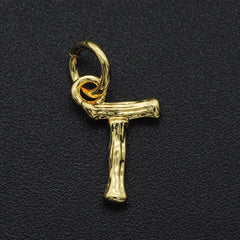 Initial Letter Alphabet Gold Pendant Charm For Women