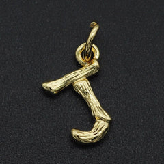 Initial Letter Alphabet Gold Pendant Charm For Women