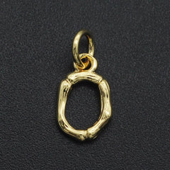 Initial Letter Alphabet Gold Pendant Charm For Women