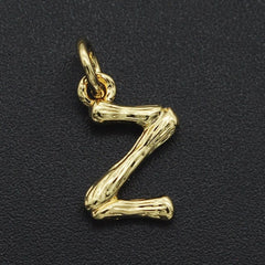 Initial Letter Alphabet Gold Pendant Charm For Women