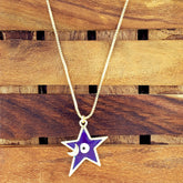 Rainbow Best Friend Enamel Gold Pendant Chain For Women