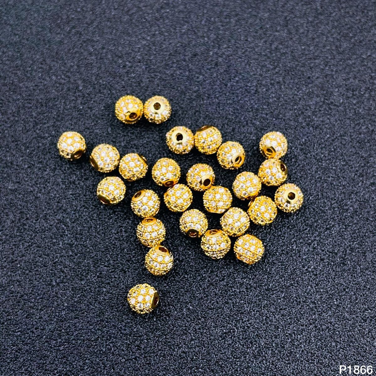 Copper Cubic Zirconia Gold Diamond Ball Accessories