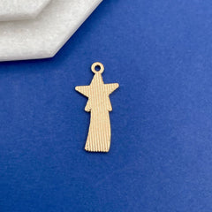 Brass Blue Pink Yellow Gold Star Of David Accessories Pendant Charm For Women Girls