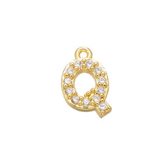 Small Initial Alphabets B Letter Ad American Diamond Gold Pendant For Women