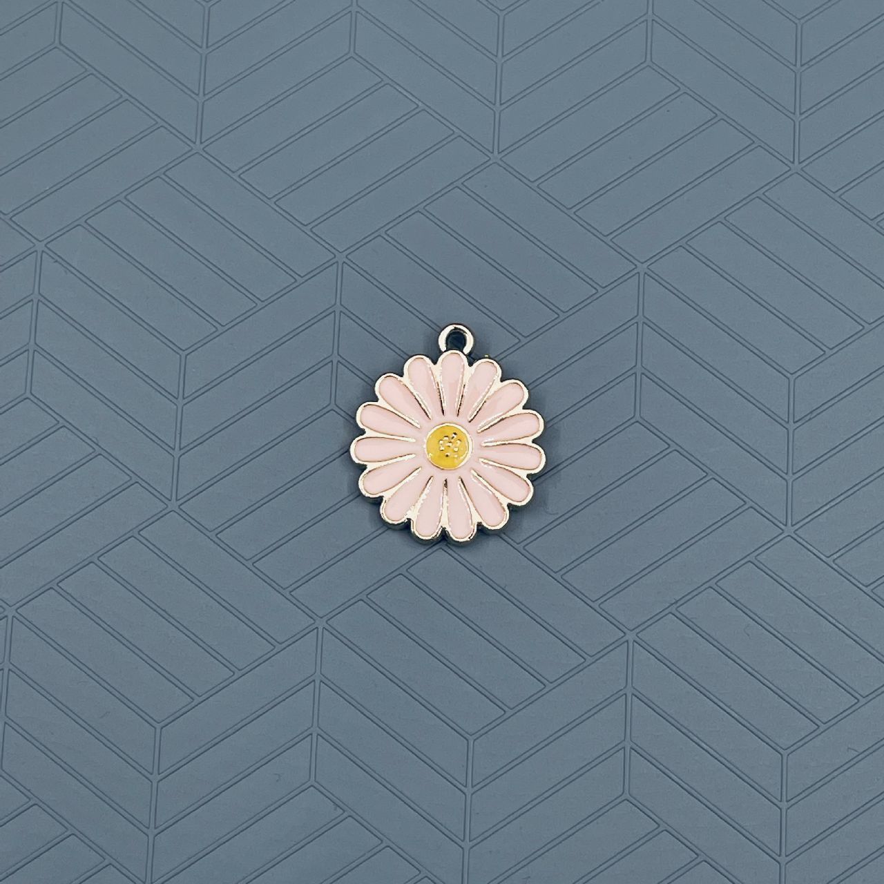 Brass With Enamel White Yellow Gold Flower Pendant Combo Pack Of 6 For Women