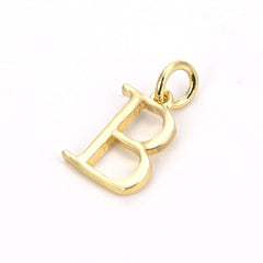 Initial Letter Alphabets Gold Copper Pendant Charm Women