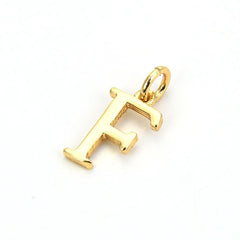 Initial Letter Alphabets Gold Copper Pendant Charm Women