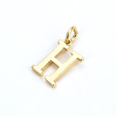Initial Letter Alphabets Gold Copper Pendant Charm Women