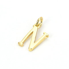 Initial Letter Alphabets Gold Copper Pendant Charm Women