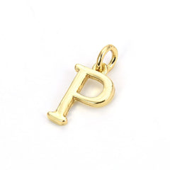 Initial Letter Alphabets Gold Copper Pendant Charm Women