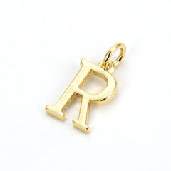 Initial Letter Alphabets Gold Copper Pendant Charm Women