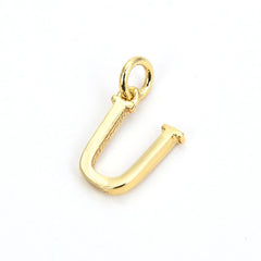 Initial Letter Alphabets Gold Copper Pendant Charm Women
