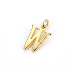 Initial Letter Alphabets Gold Copper Pendant Charm Women