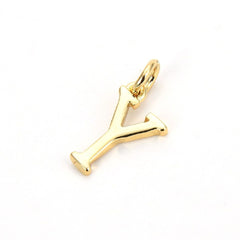 Initial Letter Alphabets Gold Copper Pendant Charm Women