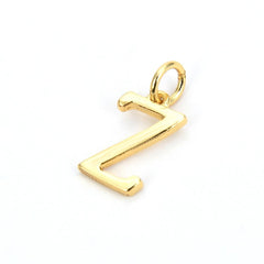 Initial Letter Alphabets Gold Copper Pendant Charm Women
