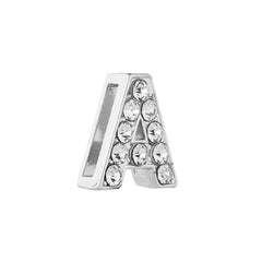 Initial Alphabet All Small Letter Cubic Zirconia Silver Necklace Birthday Gifts For Women Girls