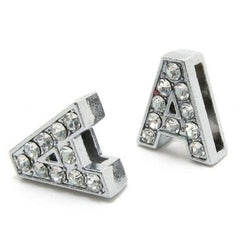 Initial Alphabet All Small Letter Cubic Zirconia Silver Necklace Birthday Gifts For Women Girls