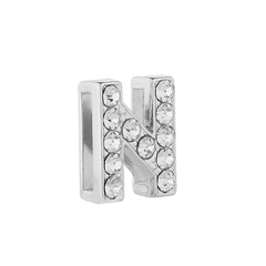 Initial Alphabet All Small Letter Cubic Zirconia Silver Necklace Birthday Gifts For Women Girls